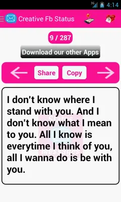 Status Messages android App screenshot 0